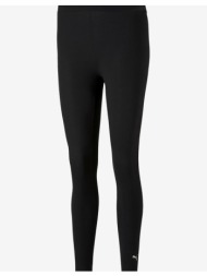 puma essentials logo leggings black 95% cotton, 5% elastane