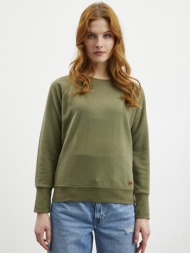 zoot.lab penelope sweatshirt green 77% cotton, 20% polyester, 3% elastane