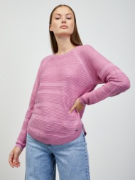 zoot.lab heddie sweater pink 55% recycled polyester, 20% acrylic, 20% nylon, 5% wool