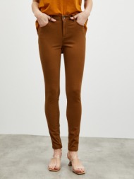 zoot.lab anna 2 trousers brown 75% cotton, 22% rayon, 3% elastane