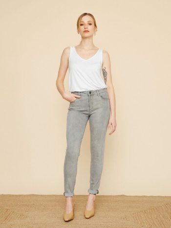 zoot.lab pippa jeans grey 72% cotton, 23% polyester, 3% σε προσφορά