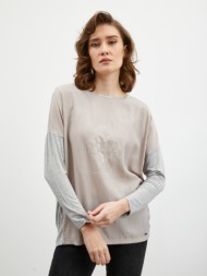 zoot.lab rozy t-shirt grey material 1 - 50% viscose, 50% polyester; material 2 - 95% rayon, 5% elast