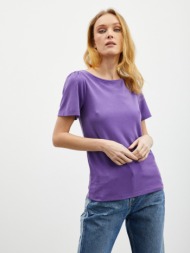 zoot.lab romy t-shirt violet 65% modal, 35% polyester