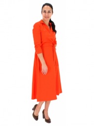 φορεμα κρουαζε πορτοκαλι magro 23-1-8379