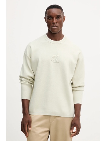 πουλόβερ calvin klein jeans χρώμα πράσινο, lv04rd300g 42%