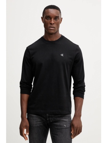 βαμβακερή μπλούζα με μακριά μανίκια calvin klein jeans