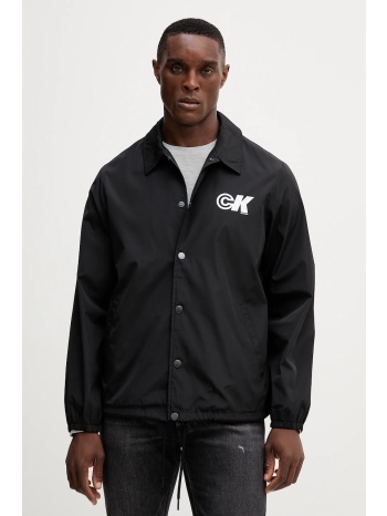 μπουφάν calvin klein jeans χρώμα μαύρο, lv04rc515g 100%