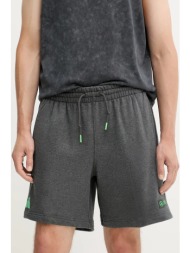 βαμβακερό σορτσάκι adidas x mercedes ανδρικό, χρώμα: γκρι, jz2213 100% βαμβάκι