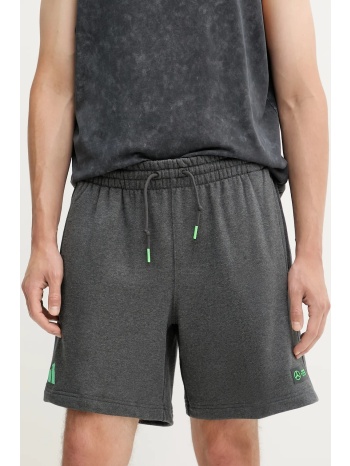 βαμβακερό σορτσάκι adidas x mercedes ανδρικό, χρώμα γκρι