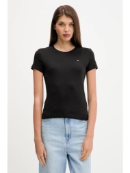 βαμβακερό μπλουζάκι tommy jeans 3-pack χρώμα: ναυτικό μπλε, dw0dw22175 100% βαμβάκι