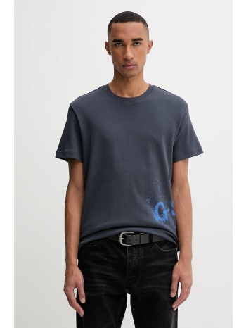 βαμβακερό μπλουζάκι g-star ανδρικό, χρώμα μπλε