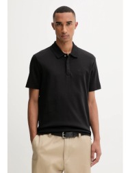 βαμβακερό μπλουζάκι πόλο calvin klein ανδρικό, χρώμα: μαύρο, lv04ld203g κύριο υλικό: 100% βαμβάκι
πλ