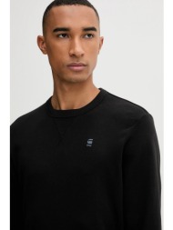 βαμβακερή μπλούζα με μακριά μανίκια g-star χρώμα: μαύρο, d25076.d976 κύριο υλικό: 100% οργανικό βαμβ