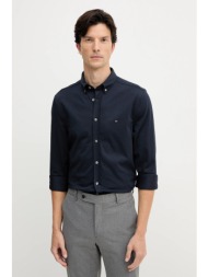 πουκάμισο tommy hilfiger χρώμα: ναυτικό μπλε, mw0mw41059 70% βαμβάκι, 30% πολυεστέρας