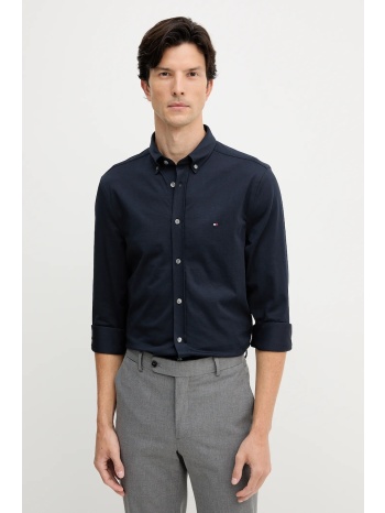 πουκάμισο tommy hilfiger χρώμα ναυτικό μπλε, mw0mw41059