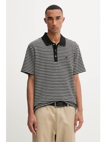 πόλο calvin klein χρώμα μαύρο, lv04ld205g 80% βαμβάκι, 15%