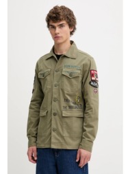 μπουφάν von dutch χρώμα: πράσινο, vd.1.jkt.rebe 98% βαμβάκι, 2% ελαστάν