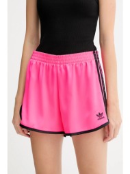 σορτς adidas originals 3s sprinter χρώμα: ροζ, jw5062 97% πολυεστέρας, 3% σπάντεξ