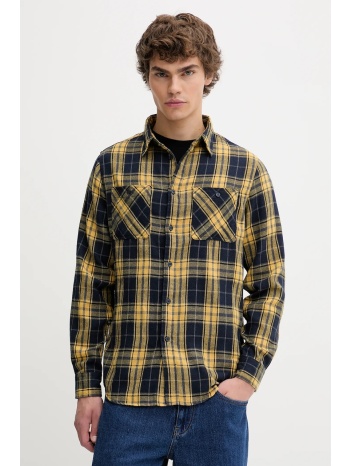 πουκάμισο von dutch χρώμα κίτρινο, vd.1.chl.jack 65%