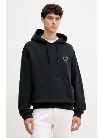 μπλούζα rag & bone χρώμα μαύρο, με κουκούλα, rf7025ft2gm