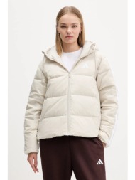 μπουφάν με επένδυση από πούπουλα adidas essentials climawarm χρώμα: μπεζ, jm4107 φόδρα: 100% πολυεστ