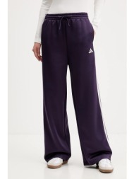 παντελόνι φόρμας adidas stadium tp χρώμα: μοβ, jw0532 67% πολυεστέρας, 33% βαμβάκι