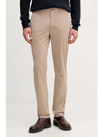 παντελόνι tommy hilfiger χρώμα μπεζ, mw0mw25964 96%