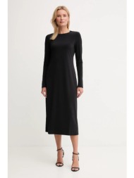 φόρεμα calvin klein jeans χρώμα: μαύρο, lv047d212g 80% πολυεστέρας, 20% ελαστάν