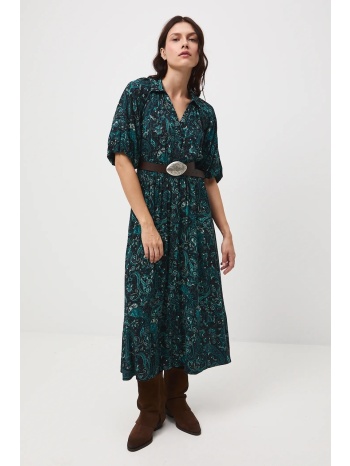 φόρεμα medicine χρώμα πράσινο 100% βισκόζη πλύση σε