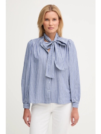 βαμβακερό πουκάμισο pepe jeans χρώμα μπλε, pl3051268 100%