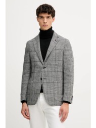 σακάκι με προσθήκη μάλλινου υφάσματος tommy hilfiger χρώμα: γκρι, fsthl6949.fsth511 κύριο υλικό: 82%