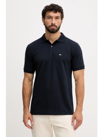 βαμβακερό μπλουζάκι πόλο lindbergh ανδρικό, χρώμα ναυτικό