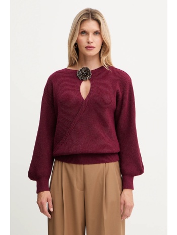 πουλόβερ με προσθήκη μαλλιού simona corsellini χρώμα