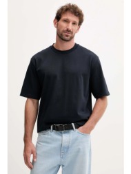 βαμβακερό μπλουζάκι lindbergh ανδρικό, χρώμα: ναυτικό μπλε, 30.400120 100% βαμβάκι