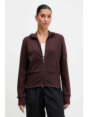 μπλούζα adidas all szn winterized χρώμα καφέ, jm5947 93%