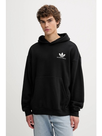 βαμβακερή μπλούζα adidas originals intercon χρώμα μαύρο