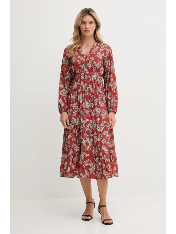 φόρεμα pepe jeans χρώμα πορτοκαλί, pl9537695 κύριο υλικό