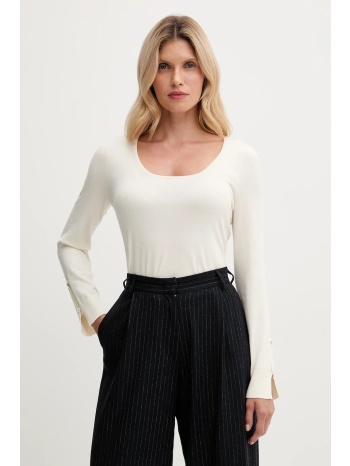 πουλόβερ united colors of benetton χρώμα μπεζ, 1w2ad10e5