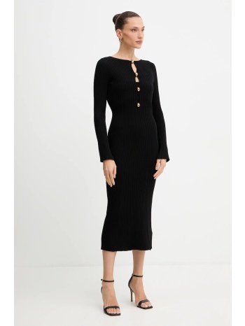 φόρεμα marciano guess agathe χρώμα μαύρο, 5bgk55 5891z 70%