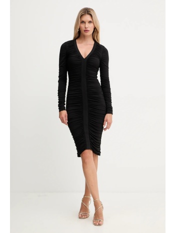 φόρεμα marciano guess amelia χρώμα μαύρο, 5bgk25 6257a 92%