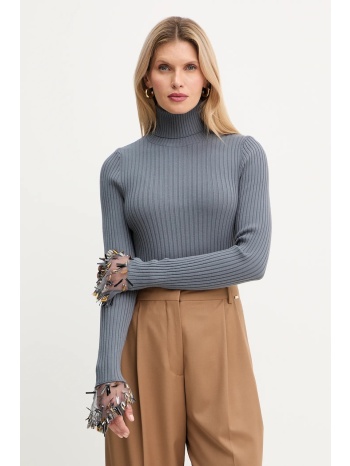 πουλόβερ simona corsellini χρώμα γκρι, a25cpmgp0401 70%