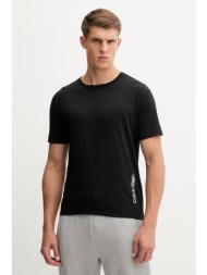 μπλουζάκι calvin klein performance χρώμα: μαύρο, lvgmf5k106 57% βαμβάκι, 38% πολυεστέρας, 5% ελαστάν
