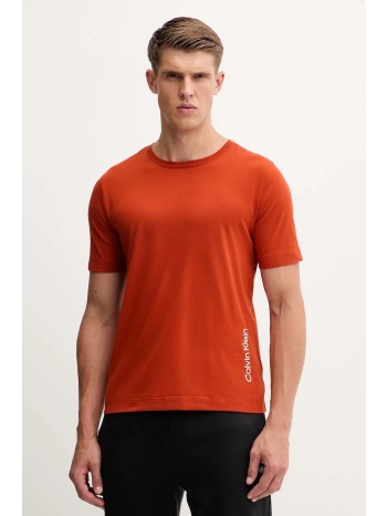 μπλουζάκι calvin klein performance χρώμα πορτοκαλί