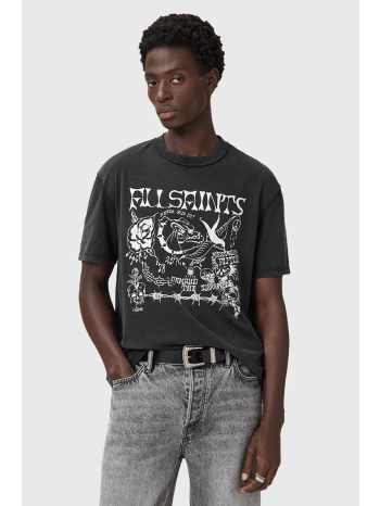 βαμβακερό μπλουζάκι allsaints chingford ανδρικό, χρώμα