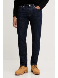 τζιν παντελόνι tommy jeans χρώμα: ναυτικό μπλε, dm0dm22187 99% βαμβάκι, 1% ελαστάν