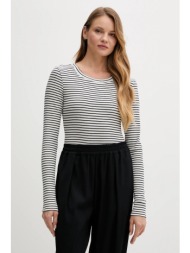 μακρυμάνικο tommy hilfiger χρώμα: ναυτικό μπλε, uw0uw06090 57% βαμβάκι, 38% πολυεστέρας, 5% ελαστάν