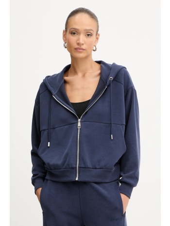 μπλούζα boss orange χρώμα ναυτικό μπλε, με κουκούλα