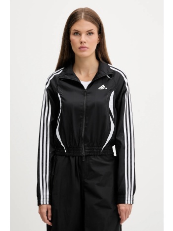 μπλούζα adidas originals slim tracktop χρώμα μαύρο, ke9786