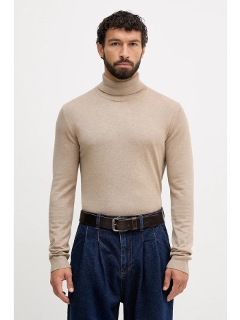 πουλόβερ lindbergh χρώμα μπεζ, 30-80094 80% βισκόζη, 20%