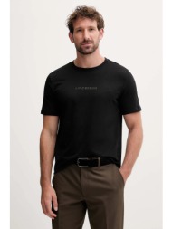 βαμβακερό μπλουζάκι lindbergh ανδρικό, χρώμα: μαύρο, 30.400200b 100% βαμβάκι